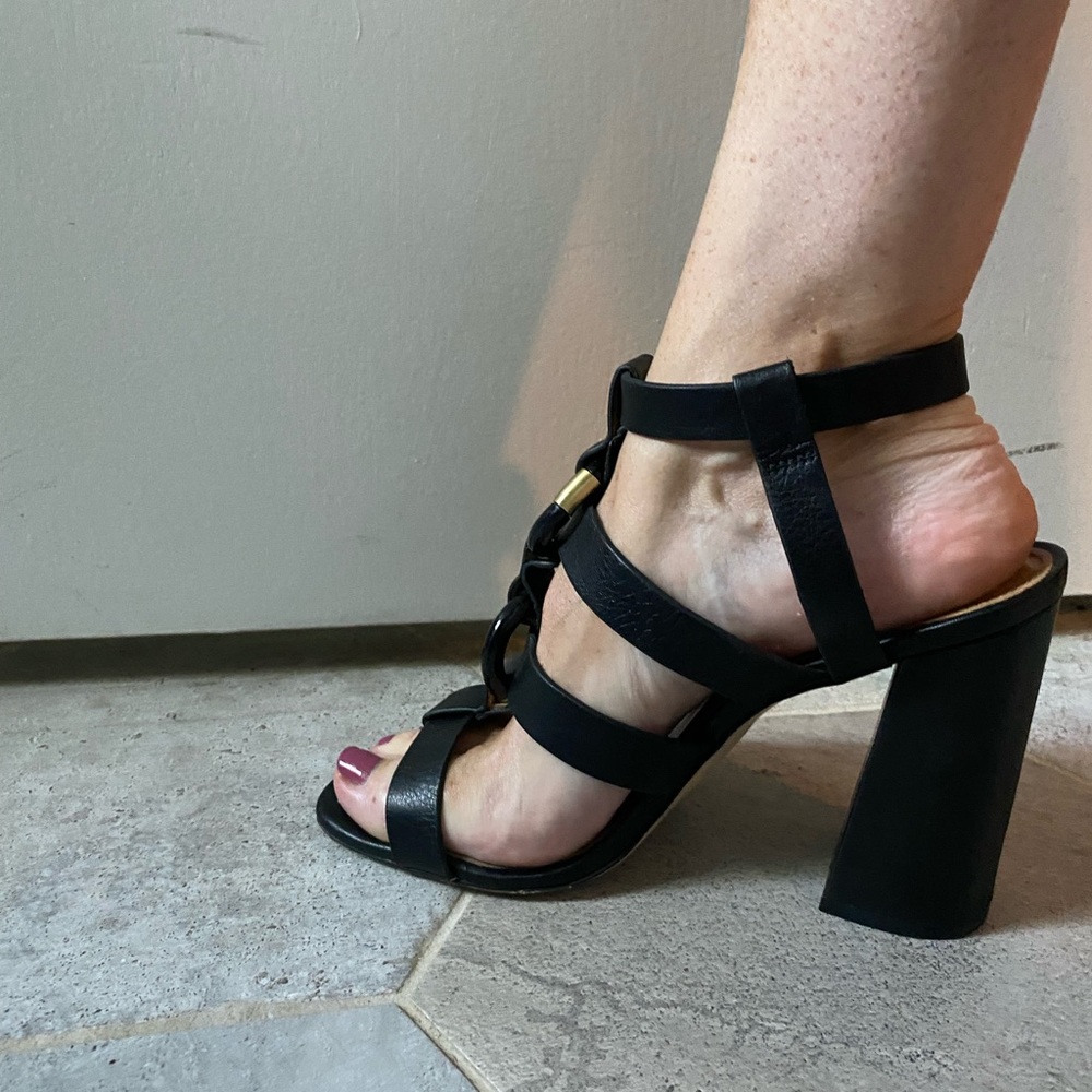 Calvin Klein Strappy Black Heels